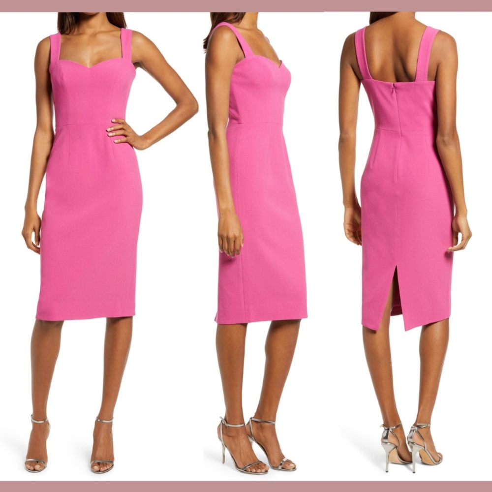 NEW Dress The Population [ XXL ] Nicole Sweetheart Cocktail Dress‎ Pink